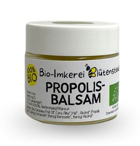 Bio Propolis Balsam im Glas von Bio-Imkerei Blütenstaub