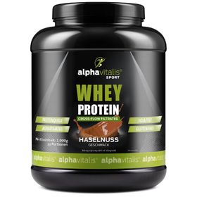 Alphavitalis® Whey Protein Pulver Haselnuss Eiweißpulver
