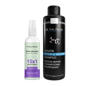 Dr. Eve_Ryouth Keratin-Shampoo + Miracle Repair Spray Set