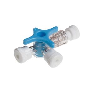 BD Connecta 3-Wege-Hahn blau