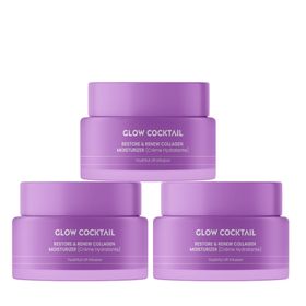Glow Cocktail Restore & Renew Collagen Feuchtigkeitscreme-Trio