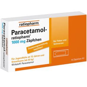 Paracetamol-ratiopharm® 1000 mg Zäpfchen