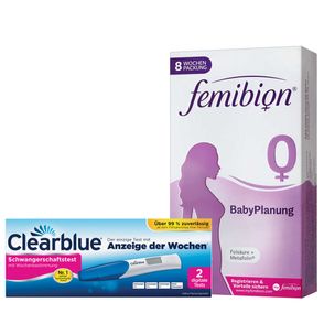 Femibion® 0 BabyPlanung + Clearblue Schwangerschaftstest mit Wochenbestimmung