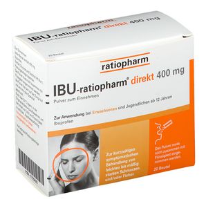 IBU-ratiopharm® direkt 400 mg Pulver zum Einnehmen 20 St - shop ...