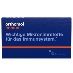Orthomol Immun - Mikronährstoffe zur Unterstützung des Immunsystems - mit Vitamin C, Vitamin D und Zink - Trinkampullen/Tabletten thumbnail
