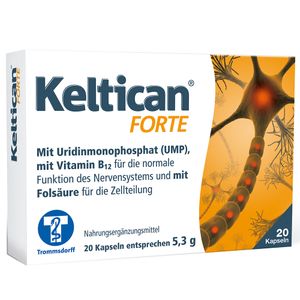 Keltican® forte Kapseln mit Uridinmonophosphat (UMP), Vitamin B12 und Folsäure zur Unterstützung der Nervenregeneration thumbnail
