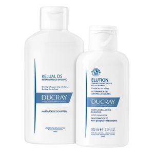 DUCRAY KELUAL DS Shampoo – Anti-Schuppen-Shampoo bei hartnäckigen Schuppen, seborrhoischer Dermatitis und Kleienpilzflechte + Ducray Extra Mild Shampoo 100ml GRATIS thumbnail