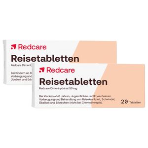 Redcare Reisetablettenmit 50 mg Dimenhydrinat Doppelpack thumbnail