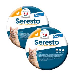 Seresto Halsband für Katzen gegen Zecken und Flöhe, wirkt abtötend und repellierend  bis zu 7-8 Monate thumbnail