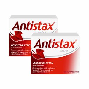 Antistax® extra Venentabletten mit der medizinischen Kraft des Roten Weinlaubs, bei schweren & geschwollenen Beinen, nächtlichen Wadenkrämpfen, Venenschwäche thumbnail