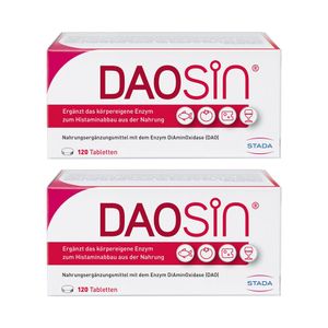 DAOSiN® Tabletten zur Ergänzung des körpereigenen DAO-Enzyms zum Histaminabbau aus der Nahrung thumbnail