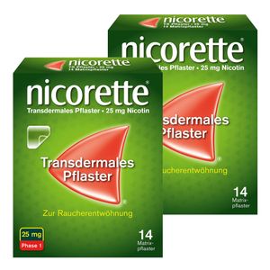 nicorette TX Pflaster mit 25 mg Nikotin zum Rauchen aufhören thumbnail