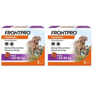 FRONTPRO® Kautablette gegen Zecken und Flöhe für Hunde (>25-50kg) thumbnail