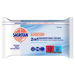 SAGROTAN® 2 in 1 Desinfektionstücher thumbnail