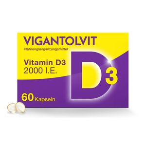 Vitamin D3 2000 I.E. VIGANTOLVIT Weichkapseln, hochdosiert thumbnail