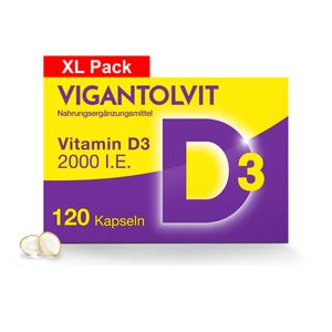 Vitamin D3 2000 I.E. VIGANTOLVIT Weichkapseln, hochdosiert thumbnail
