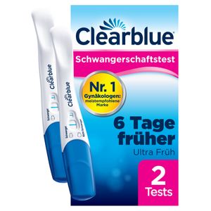 Clearblue® Schwangerschaftstest Frühtest Frühe Erkennung 2er - Jetzt 10% sparen mit Code "Clearblue20"* thumbnail