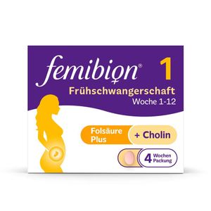 Femibion® 1 Frühschwangerschaft Nahrungsergänzung, SSW 1-12, Folsäure thumbnail
