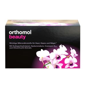 Orthomol Beauty für Frauen - für Haut, Haare und Nägel, mit Hyaluronsäure, Kollagen und Coenzym Q10 - Nachfüllpackung mit Trinkampullen thumbnail