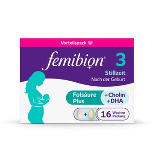 Femibion® 3 Stillzeit Nahrungsergänzung, Cholin, DHA, Folsäure Plus⁶ thumbnail