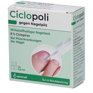 Ciclopoli gegen Nagelpilz Nagellack Doppelpack 2x 6,6 ml thumbnail