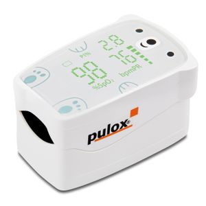Pulox PO-235 - Finger-Pulsoximeter für Kinder mit Alarm in Weiß thumbnail
