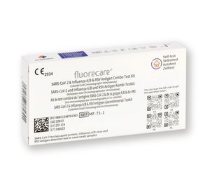 Fluorecare Kombitest SARS-CoV-2 & Influenza A/B & RSV  + Gratis BLT Desinfektionsmittel thumbnail