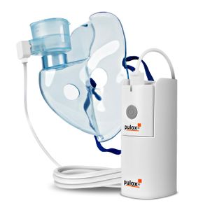 pulox IN-200 Vapo Portabler Vernebler Nebulizer Inhalationsgerät mit Maske für Erwachsene und Kinder thumbnail