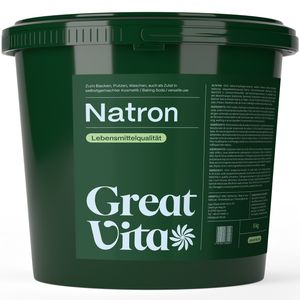 GreatVita Natron Pulver 5kg Eimer Lebensmittelqualität - Baking Soda thumbnail