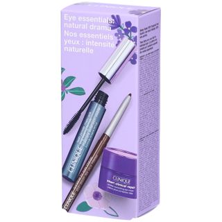 Clinique Eye Essentials Natural Drama Set Mascara Eyeliner Augencreme