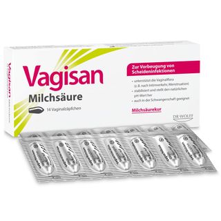 Vagisan Milchsäure: Zäpfchen zur Stabilisierung des natürlichen vaginalen pH-Werts