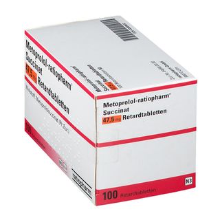 Metoprolol-ratiopharm® Succinat 47,5 mg 100 St mit dem E-Rezept kaufen ...