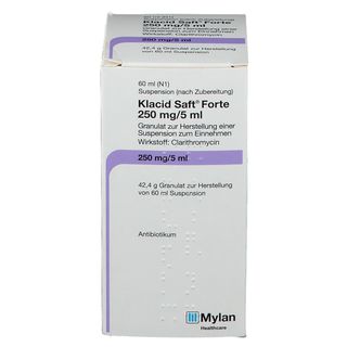 Klacid® Saft forte 250 mg/5 ml 60 ml mit dem E-Rezept kaufen - Shop ...