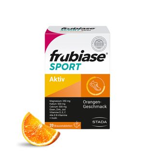 frubiase® SPORT Mit hochdosierten Mineralstoffen, Vitaminen und Spurenelementen Orange