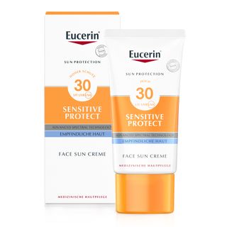 Eucerin Sun Sensitive Protect Face Creme LSF 30 – Sonnenschutz für trockene und empfindliche Gesichtshaut