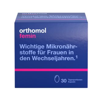Orthomol Femin - Mikronährstoffe für Frauen in den Wechseljahren - mit Biotin, Selen, Zink, Nachtkerzenöl, Coenzym Q10 - Kapseln