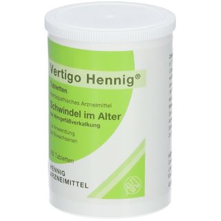 Vertigo Hennig Tabletten, 100 Stück, PZN 2161569 - Markt Apotheke