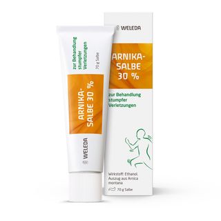 Arnika-Salbe 30% zur wirksamen Behandlung von Prellungen, Hämatomen, Zerrungen und Quetschungen - Jetzt 20% mit dem Code Weleda20 sparen*