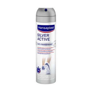Hansaplast Silver Active Fußdeo | Fußspray gegen Fußgeruch & Schweißfüße | 72h-Schutz- Jetzt 20% mit dem Code hp20 sparen*