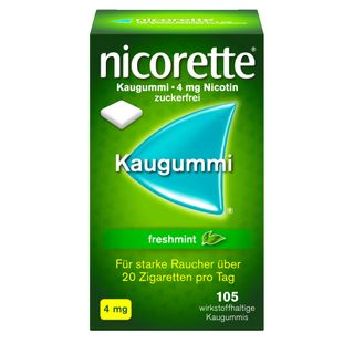 nicorette 4 mg Nikotinkaugummi freshmint zum Rauchen aufhören