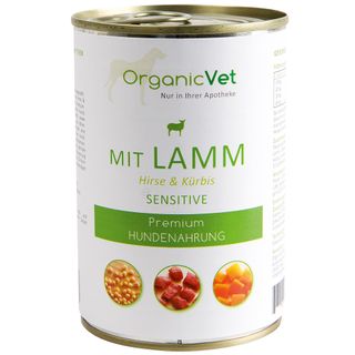 OrganicVet HUND SENSITIVE Lamm, Hirse mit Kürbis