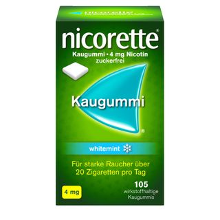 nicorette 4 mg Nikotinkaugummi whitemint zum Rauchen aufhören - Jetzt 10% mit dem Code 10nicorette sparen sparen*