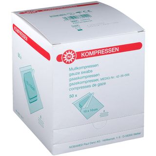 Mullkompressen steril 8-fach 10 x 10 cm