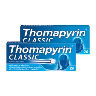 Thomapyrin CLASSIC 2x 20Stk. | bei leichten bis mäßigen Kopfschmerzen | wirkt in 15 Min.