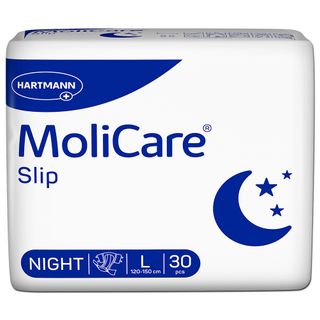 MoliCare Slip Night Erwachsenenwindeln: zuverlässiger Schutz in der Nacht bei starker Inkontinenz, Gr. L (100-150cm Hüftumfang)