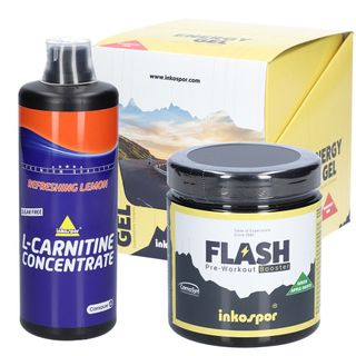 Inkospor FLASH + Inkospor® X-TREME L-CARNITINE Konzentrat + Inkospor Energy Gel Grapefruit-Lime