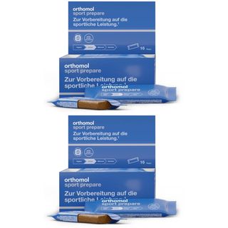 Orthomol Sport prepare - Fruchtriegel mit Kreatin, Koffein und BCAA - Einnahme vor dem Training - Schoko-Mandel-Dattel-Geschmack - Riegel