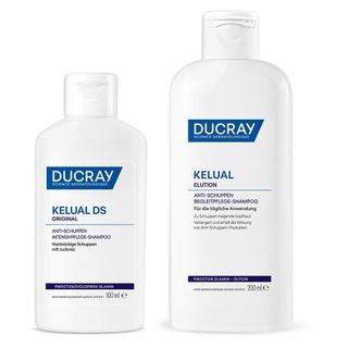 DUCRAY KELUAL DS ORIGINAL Anti-Schuppen Intensivpflege-Shampoo + KELUAL ELUTION Anti-Schuppen Begleitpflege-Shampoo