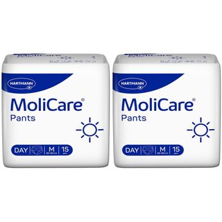 MoliCare Pants Day Inkontinenzhosen: diskreter Schutz am Tag bei mittlerer Inkontinenz, Gr. M (80-120cm Hüftumfang)