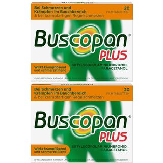 Buscopan Plus mit Paracetamol- schnell bei Bauch- und Magenschmerzen mit Krämpfen & Regelschmerzen